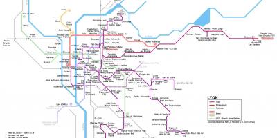 Peta dari rhone express Lyon