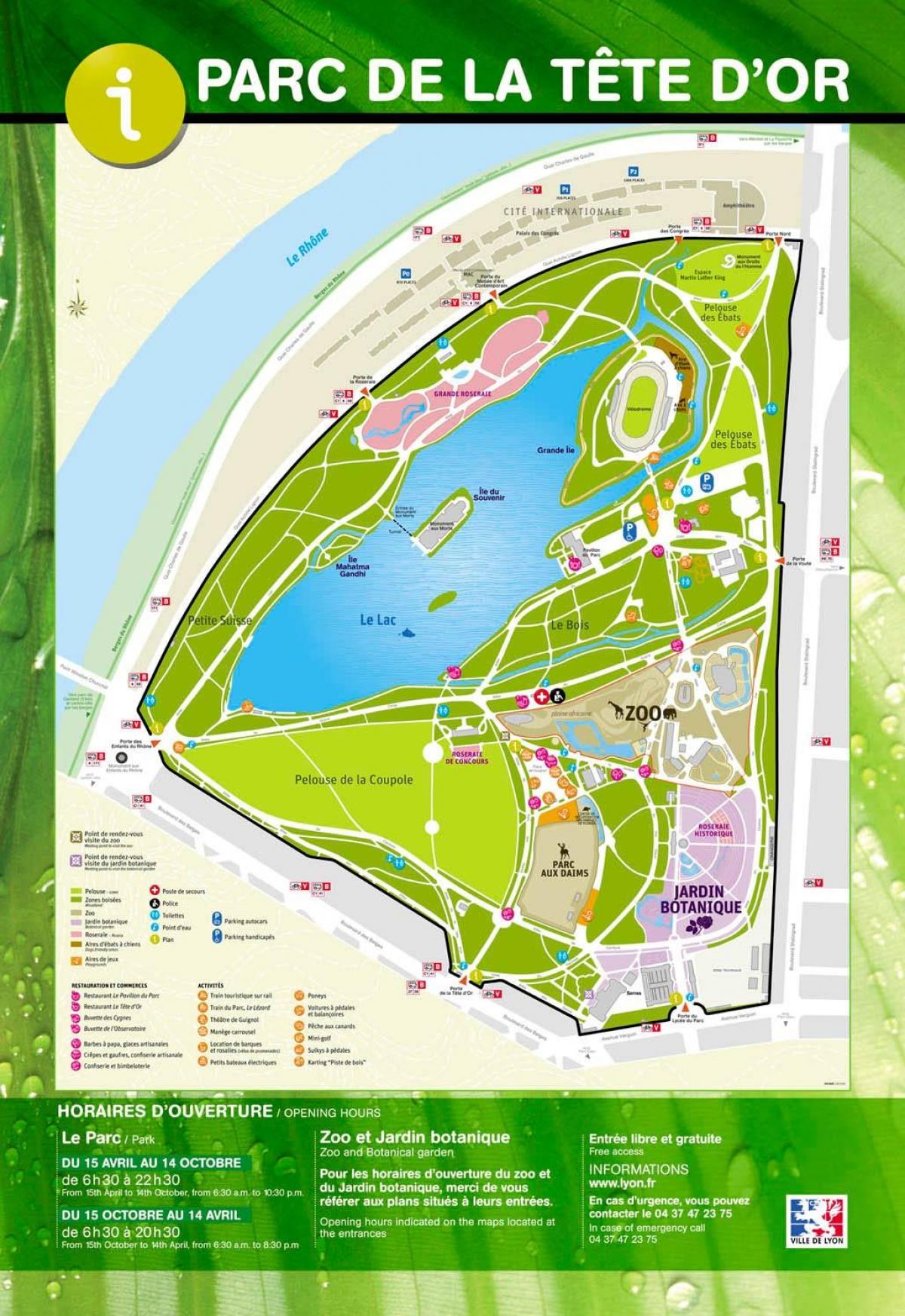 peta dari Lyon garden