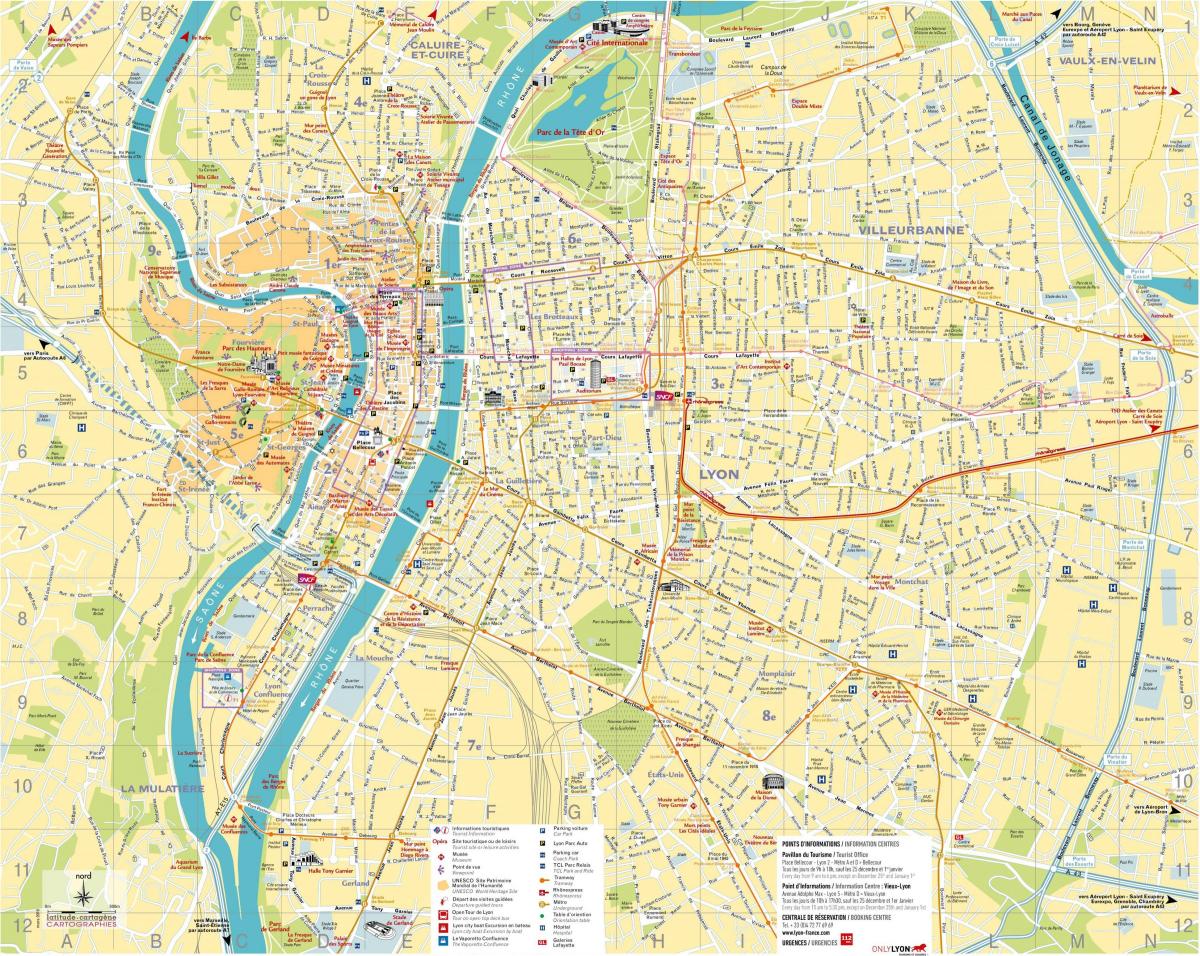 peta dari Lyon